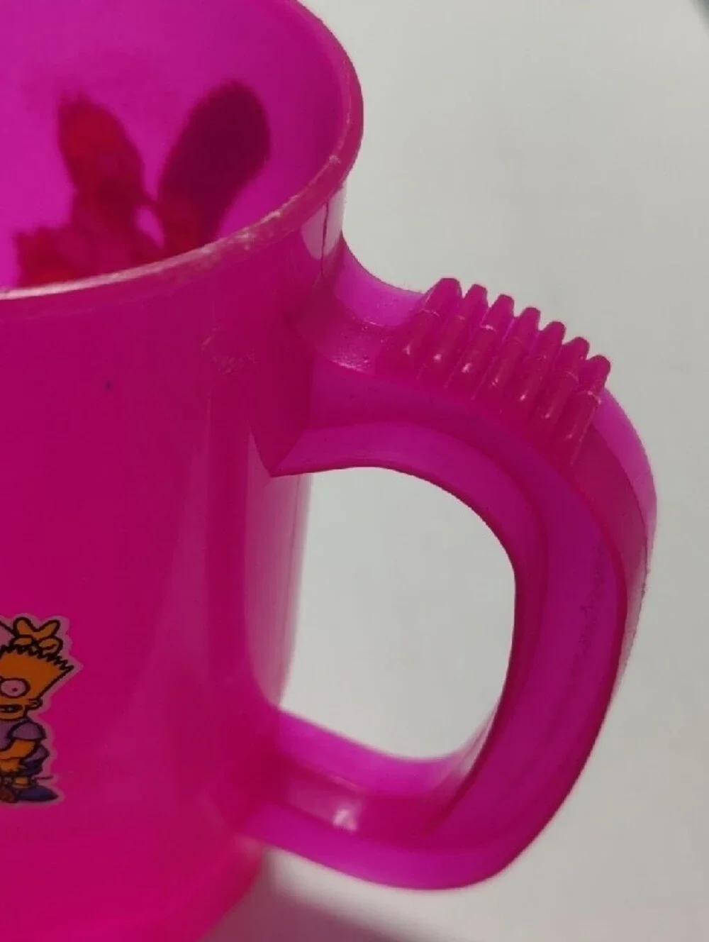 The Simpsons Design Pink Kids' Character Bubble Super Mug Toy